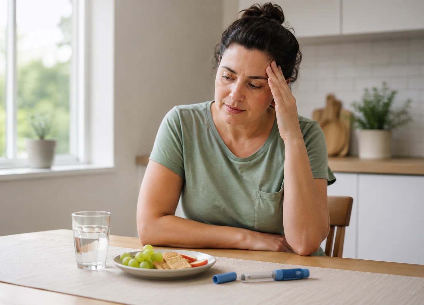 A person experiencing Semaglutide headache